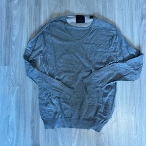 Scotch & Soda Gray V-Neck Sweater